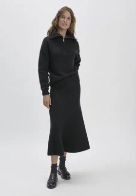 WUNDERKIND × HESSNATUR Knitted skirt Regular made of organic merino wool mix