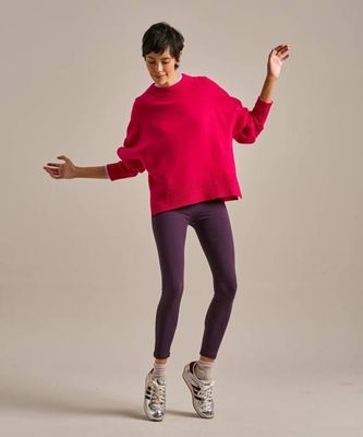 Throw On Knitted Crew Neck Jumper