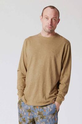 HAKON -  Organic Cotton Long Sleeve Tee Moss Green