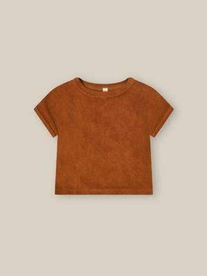 Terracotta Terry Boxy T-shirt