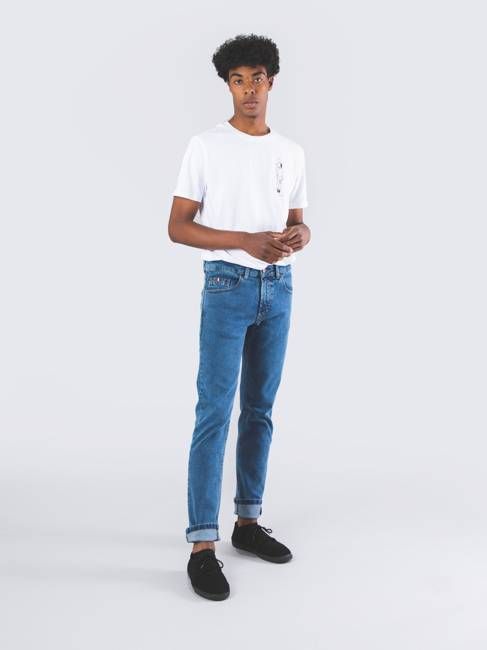 RAY MID VINTAGE BLUE MEN'S STRAIGHT-LEG JEANS
