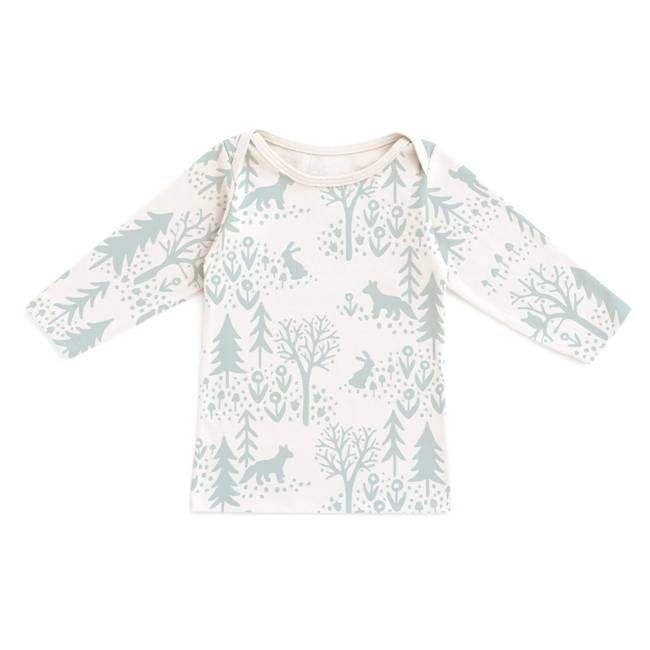 Long-Sleeve Lap Tee - Winter Scenic Pale Blue