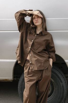 Marcie Shirt, Organic Poplin, Manzanita