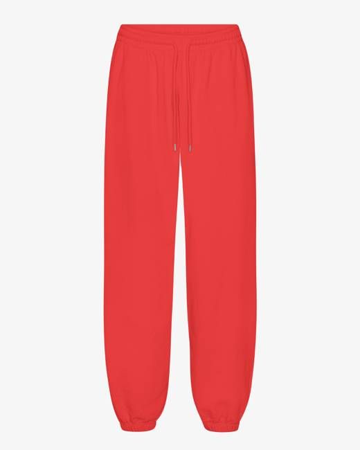 Organic Relaxed Sweatpants - Red Tangerine