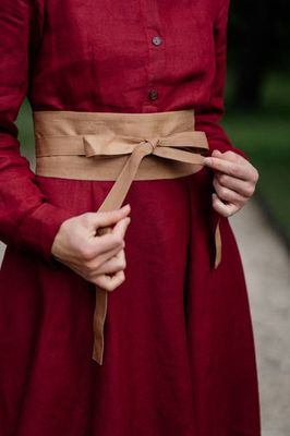 Ribbon – Adjustable Linen Waist Wraps