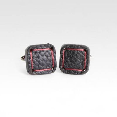 Torpedo Cufflinks | Leather & Fire-hose
