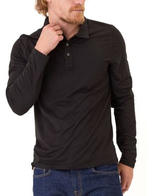 Luxe Jersey Long Sleeve Polo