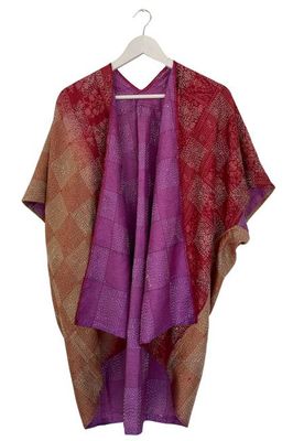 Vintage Silk Trudi Poncho No.72 Jodhpur Edit