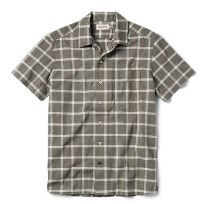 The Short Sleeve Hawthorne in Espresso Plaid