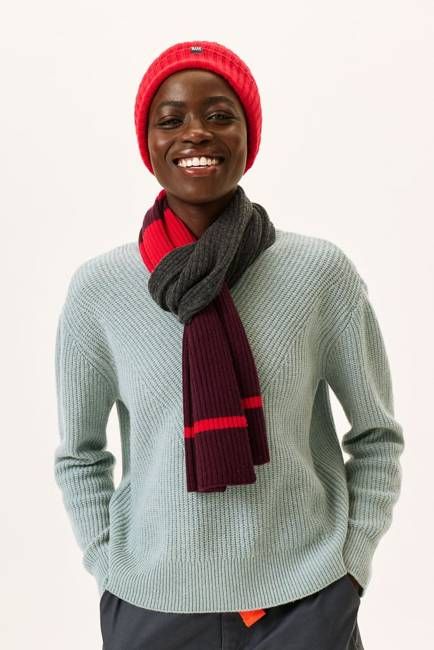 The Colour Block Merino Bamboo Scarf