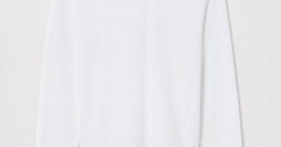 White Long Sleeve T-Shirt | Heavy Cotton Crewneck | Asket
