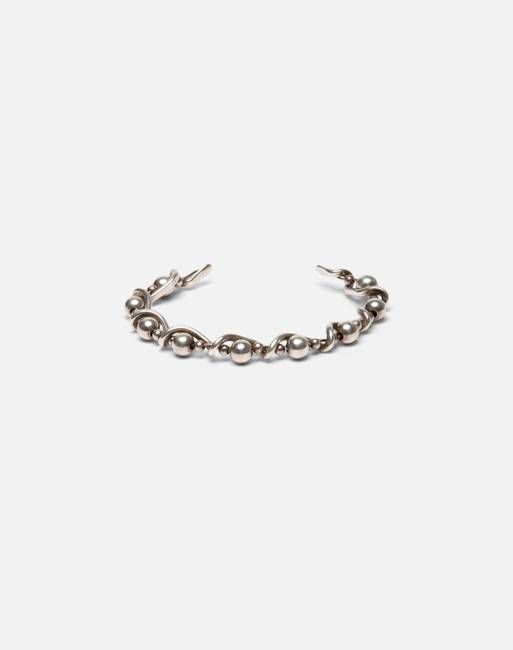 90s Woven Ball Cuff -#1364