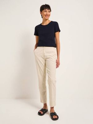 Pinstripe pencil pants