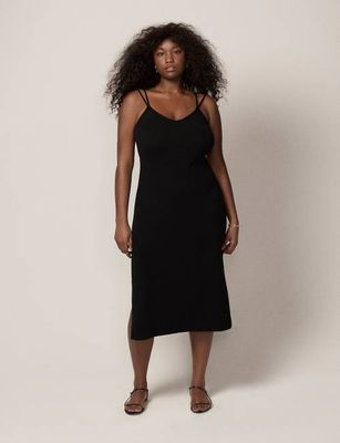 Cashmere Slip Dress | Black