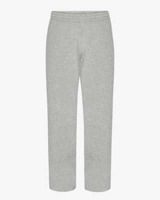 Organic Straight Leg Sweatpants - Heather Grey
