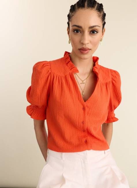 Nolan Organic Cheesecloth Blouse