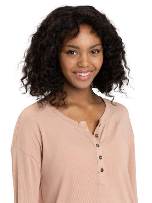 Ulla Feather Rib Long Sleeve Henley