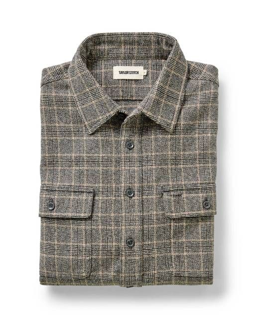 The Ledge Shirt in Coal Plaid