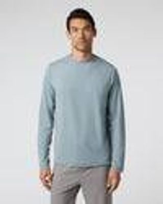 Long Sleeve Ponto Performance Tee | Steel Heather | Vuori