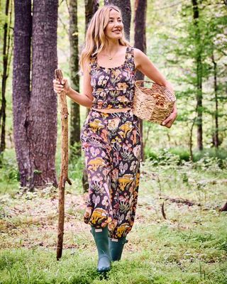 Mushroom Medley - Eco Satin Sadie Set - Truffle