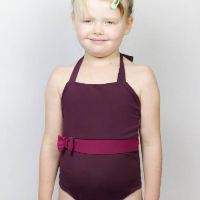 Recycling Badeanzug Bowje Petite tinto / vino - kaufen