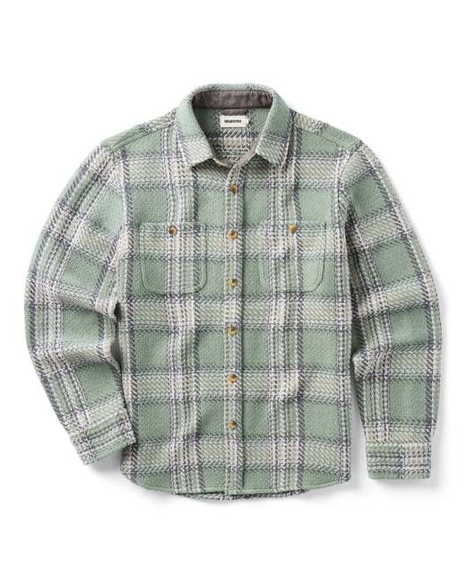 The Cutter Overshirt in Sage Plaid