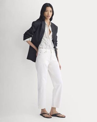 Low-Rise Straight Jean | Ecru