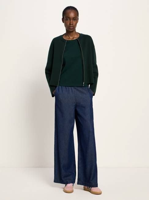 Strickjacke mit Reißverschluss (GOTS)