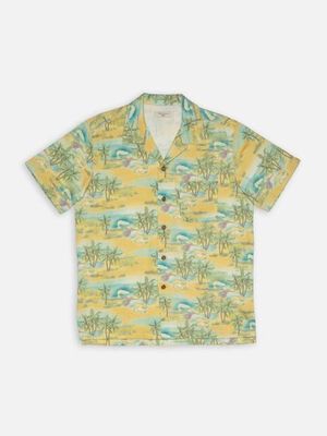 Arvid Pearls Hawaii Shirt Mustard | Nudie Jeans