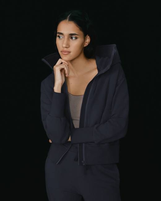 Fleece Funnel Neck Hoodie