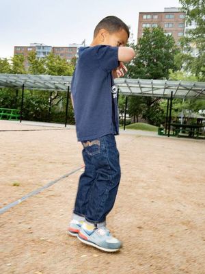 Tiny Tony Half Selvage Denim loose fit jeans | Nudie Jeans