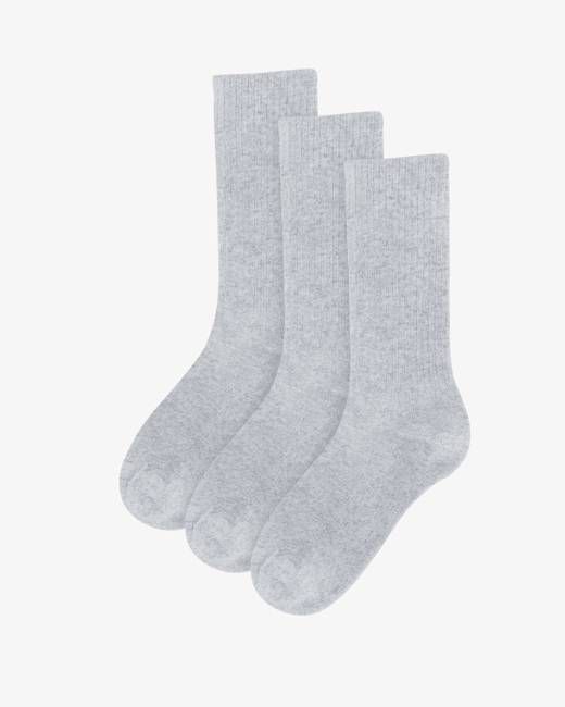 Organic Active Sock - Snow Melange (3-Pack)