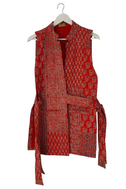 NEW! Vintage Stories Ajrak Tie Vest No.3