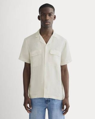The Resort Shirt in Linen | Natural Chambray