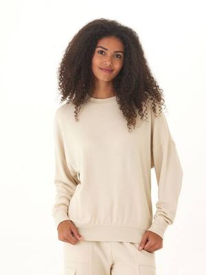 Cathy Boyfriend Feather Fleece Pullover