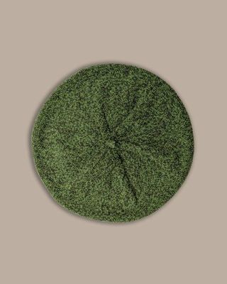 Womens Wool Beret | Matcha Marl
