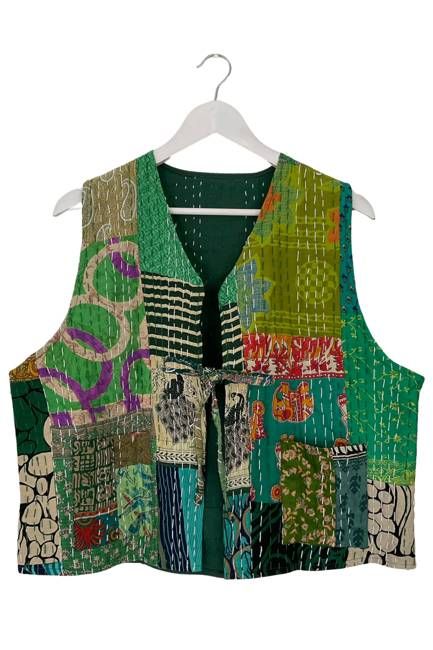 NEW! Vintage Patchwork Stories Vest No.3