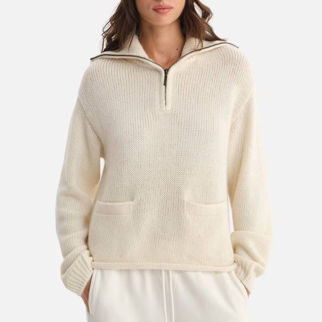 Luxe Alpaca Half-Zip Sweater