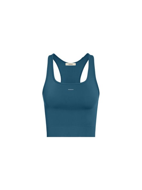 Archive Womens Plant-Stretch Compressive Ribbed Tank Top—storm blue