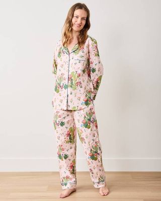 Desert Dream - Tall Long PJ Set - Pink Cactus
