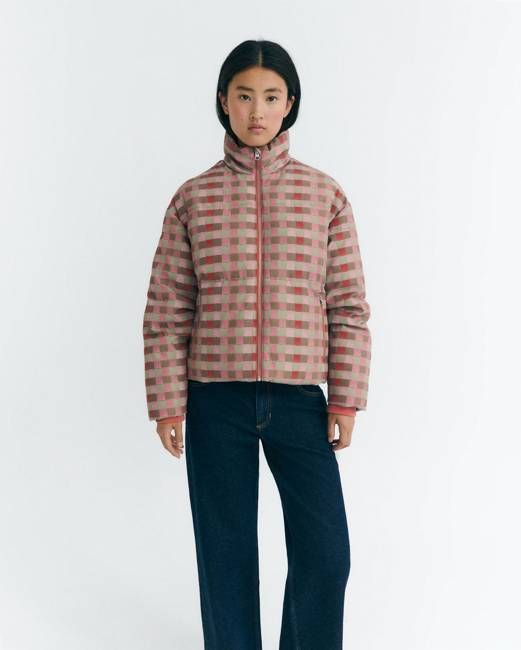 Checkered padded Gemma jacket
