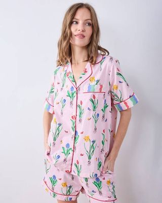 Tulip Trail - Short PJ Set - Blush