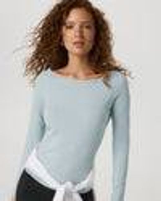 Long Sleeve Tuvalu Boat Neck | Blue Haze | Vuori