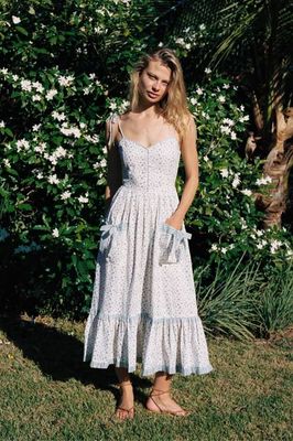 The Lia Dress Petites | Bleu Tulips