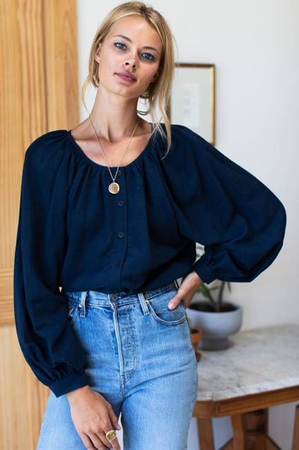 Frances Blouse - Maritime Linen