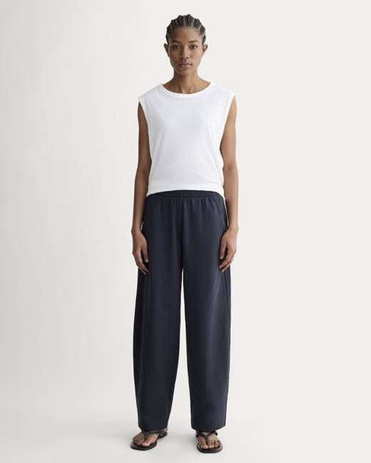 The Off-Duty Barrel Pant | Navy