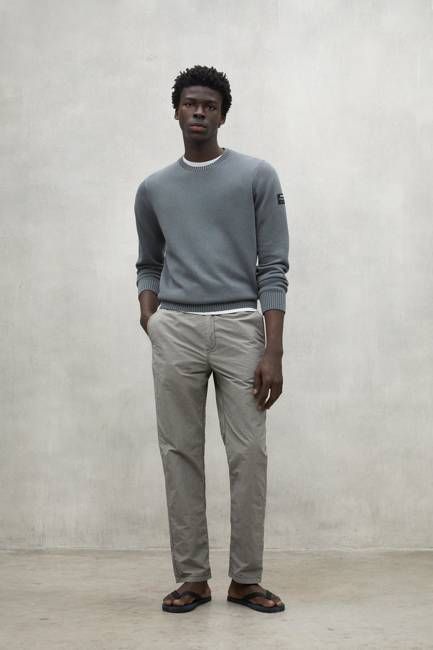 KHAKI ETHIC NYLON TROUSERS