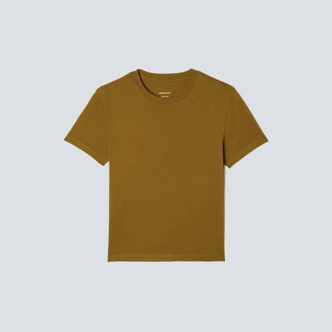 The Box-Cut Tee in Essential Cotton | Tapenade | No Pocket
