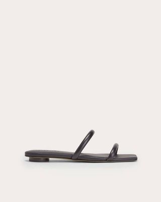 The Double Strap Sandal | Black