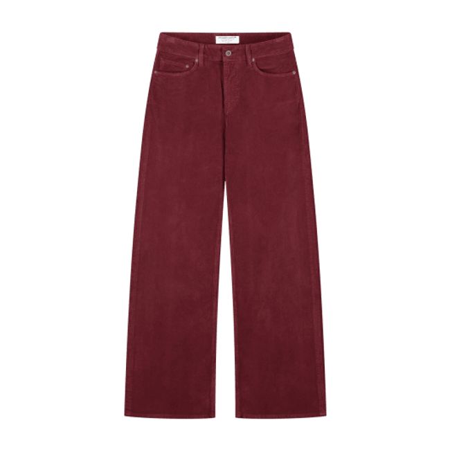 Harper Loose Flare Corduroy Bordeaux